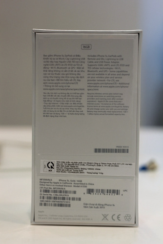 Vỏ hộp iPhone 5s, 5C chính hãng Vitetel, vinaphone, FPT