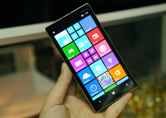 Lumia 930 Gold, điện thoại Nokia 930 mạ vàng 24K