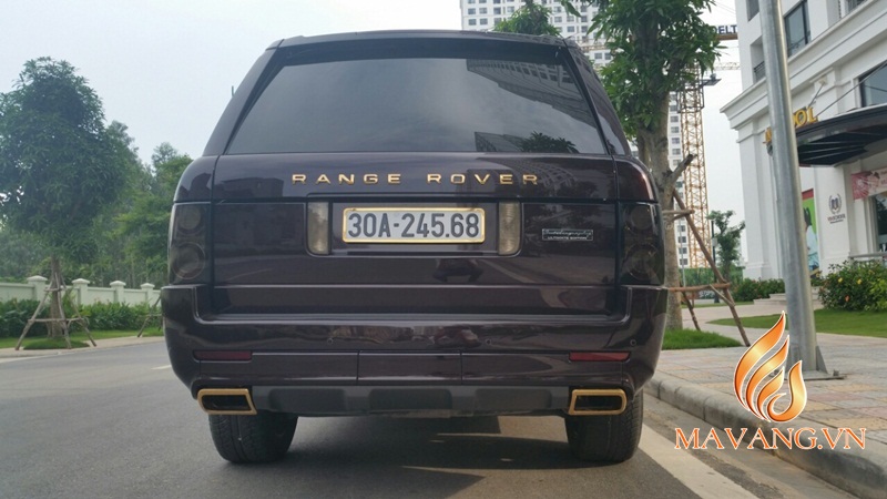 range rover gold plated in Vietnam