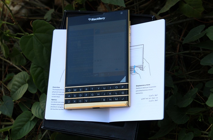 24K gold Blackberry Passport 2