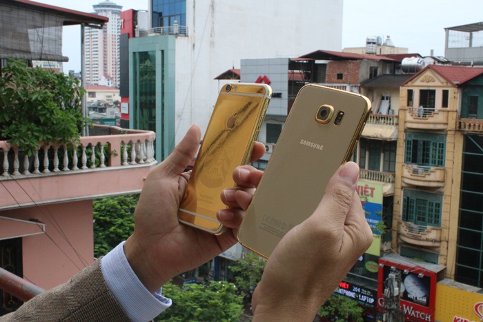 samsung Galaxy S6 gold, galaxy S6 mạ vàng 24K