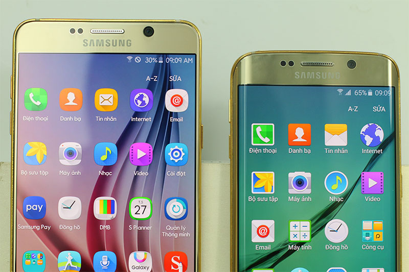 Galaxy Note 5 mạ vàng 24K đọ dáng cùng Galaxy S6 Edge