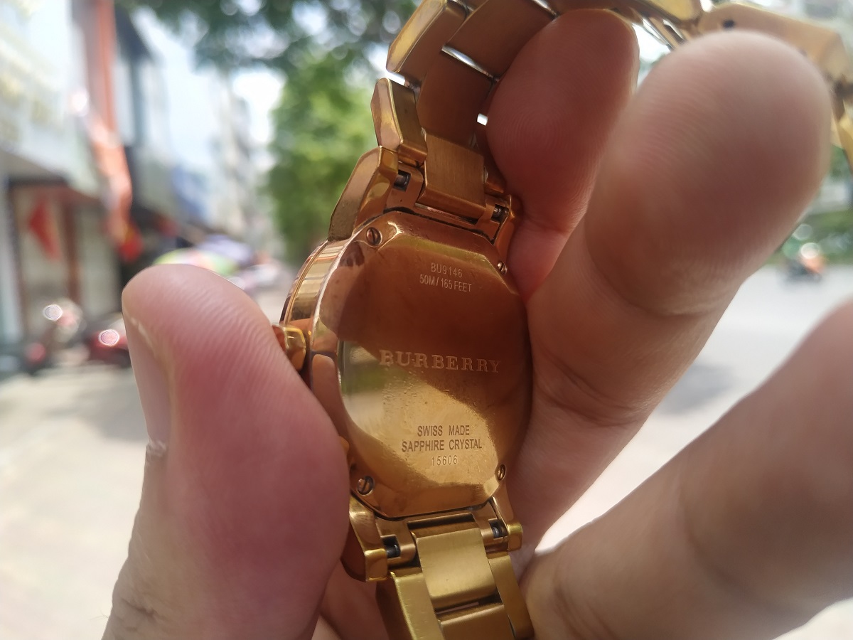 Mạ vàng cho đồng nữ Burberry BU9146- Dịch vụ mạ vàng đồng hồ Karalux