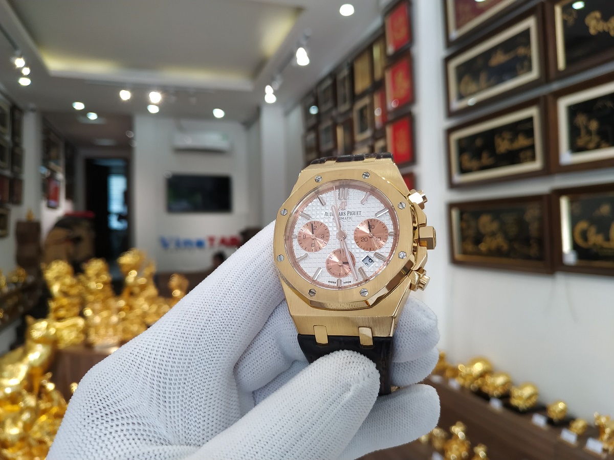 Đồng hồ Audemars Piguet Royal Oak sau khi mạ vàng cứng Pre Gold 18K